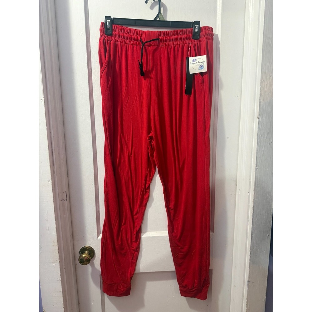 Leggings Depot Red Joggers in 2X NWT JGAX-Red